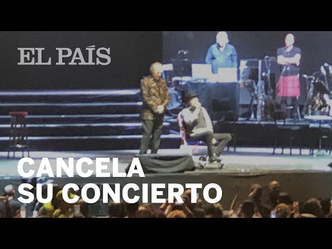El accidente de Joaquín SABINA durante su concierto en Madrid queda en un SUSTO | Cultura