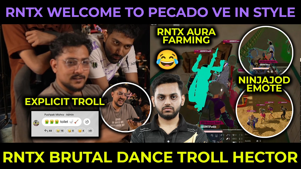 RNTX Brutal Dance Troll Hector Vasista Esports😂 NinjaJOD on FIRE VE🥵 BGIS Grind Match Highlights