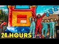 24 Hour Challenge Overnight In A GIANT JUMPER!! **SURPRISING THE KIDS** | The Royalty Family