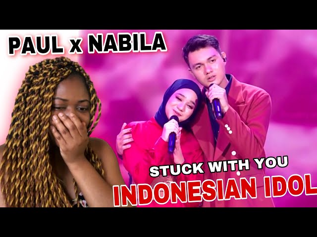 Paul X Nabilah - Stuck With You | TOP 4 - SPEKTAKULER SHOW 11 | INDONESIAN IDOL 2023 (Reaction) class=