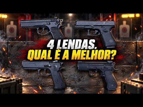 CZ 75 SP-01, CZ 75-01, Jericho 941 e Glock 23V.