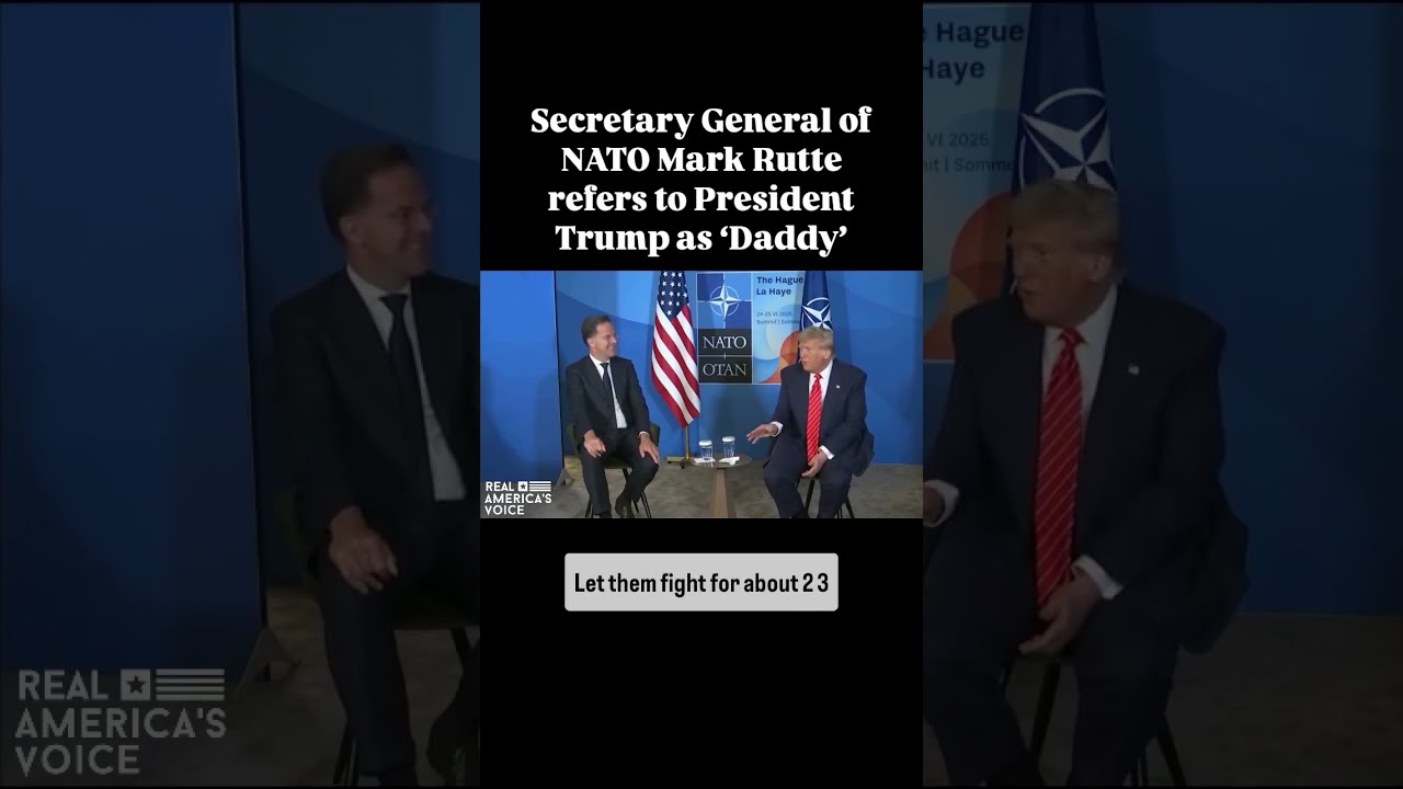Secretary General Of NATO Refers To President Trump As Daddy While Talking About Israel Iran