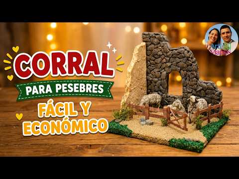 ?Cómo Hacer CORRALES Para Pesebres, Belenes, Maquetas, FÁCIL Con Arte en Tus Manos