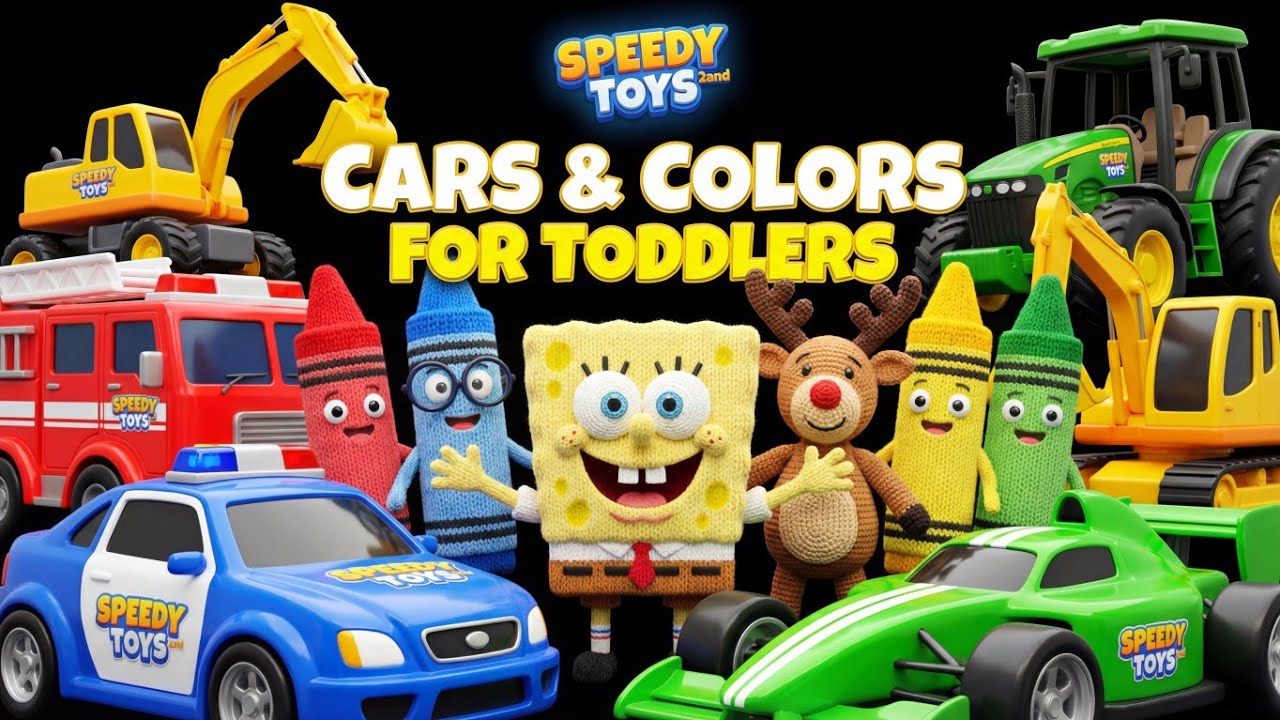 Cars and Colors for Toddlers Speedy Toys 2nd Learning Colors with Speedy Toy Cars 🚗🎨 | Toddlers 