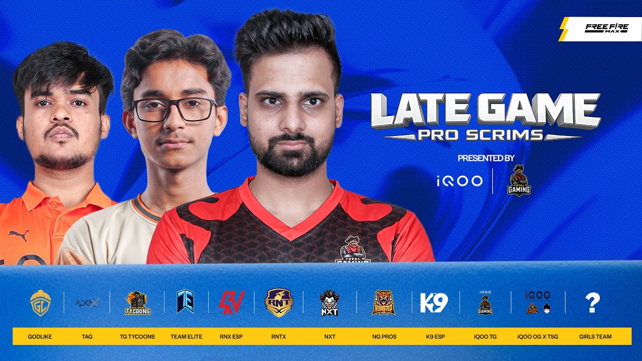 DAY 2- LATE GAME PRO SERIES - PRESENTED BY iQOO TG ESPORTS | #iQOO15R #freefiremax
