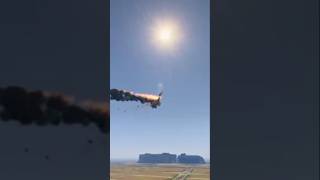 Fighter jet Mig - 29 Crashes During Emergency Landing gta5