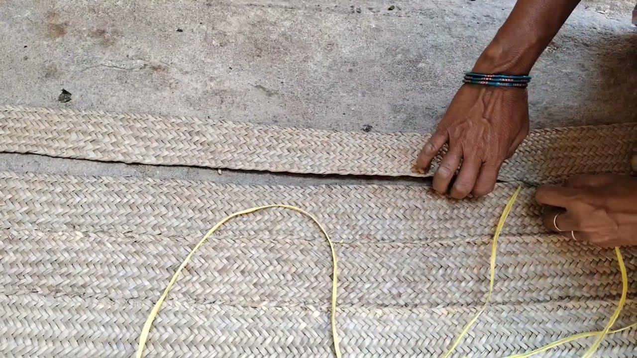 khajur leaf chatai making