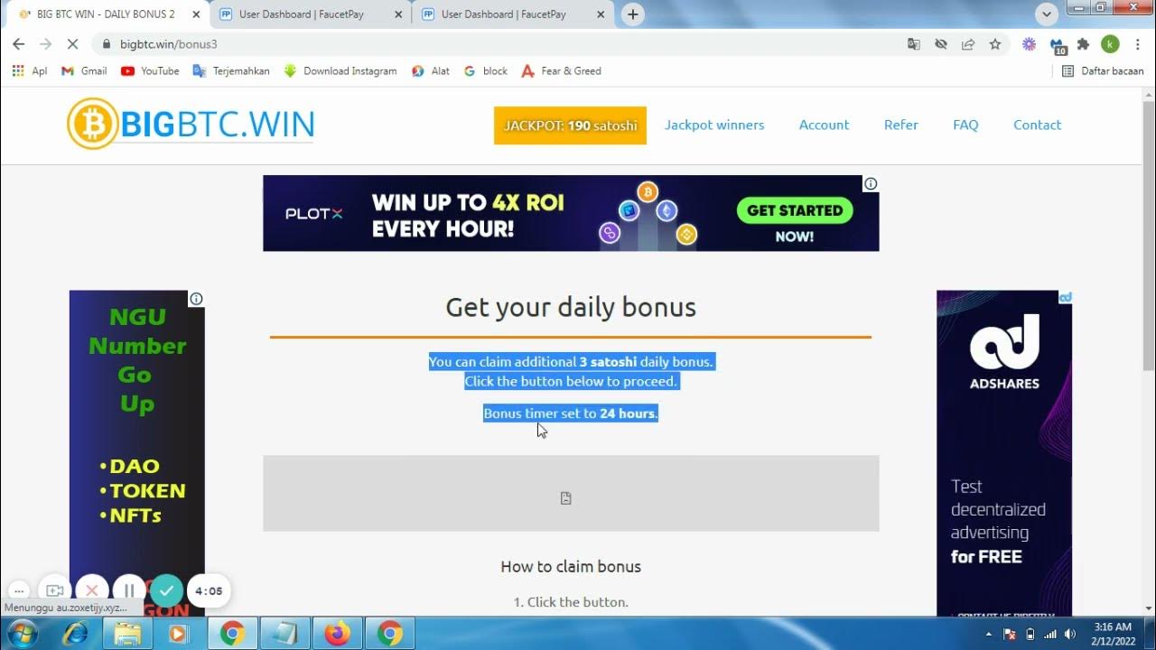 claim btc faucet