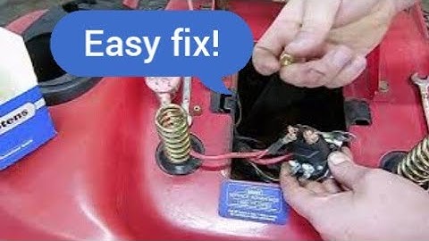 Lawn mower just clicks?! Easy fix!
