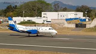 SAAB-340B Plus de Aerolíneas Sosa saliendo de Toncontin rumbo a Roatán Islas de La Bahía Honduras!!!