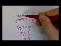 Precalc 3.4 Part 1 Solving Exponential and Logarithmic Equations