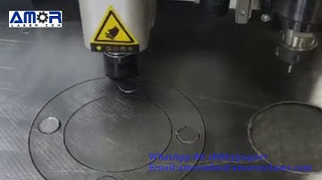 CNC Oscillation Knife Cutting Machine, 6mm graphite composite gasket cutting