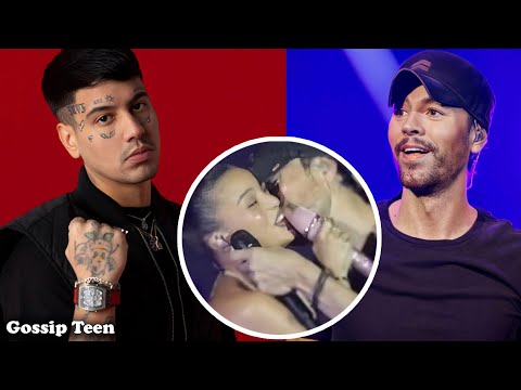 Duki Responds to Enrique Iglesias Stealing a Kiss from Emilia #emilia #enriqueiglesias #duki
