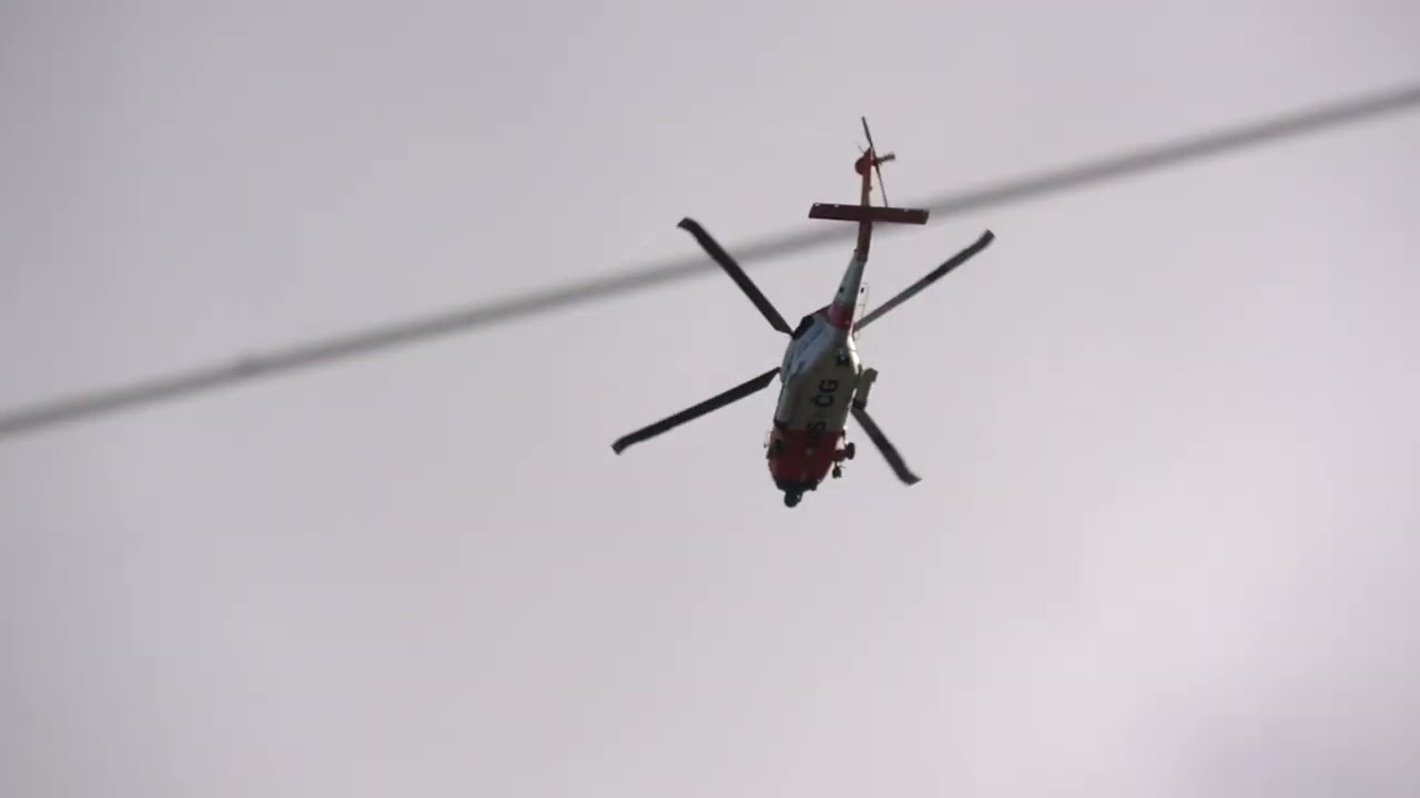 "U.S" Coast Guard" - Sikorsky MH-60T Jayhawk - 6054 - Flying Over My House