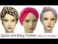 How to Make a Twisted Turban - FAST and Easy!