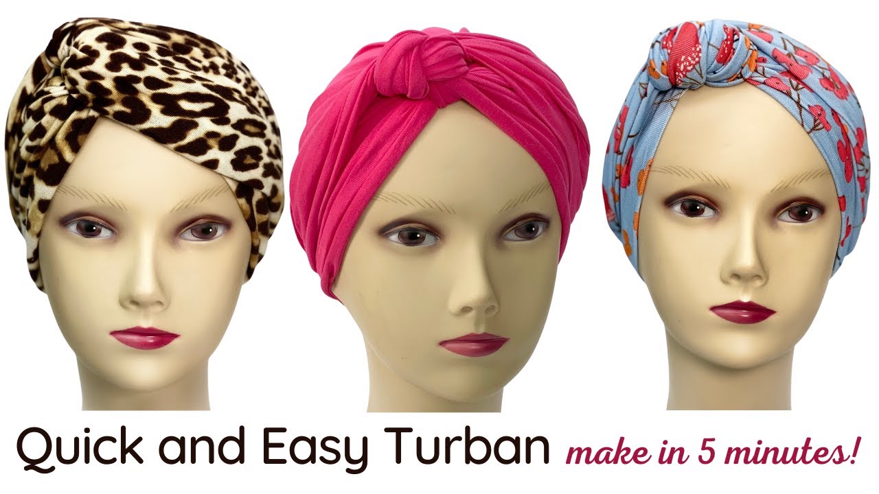 How to Make a Twisted Turban - Quick and Easy DIY Gift - YouTube