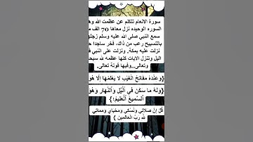 ماذا تعرف عن سورة الأنعام؟