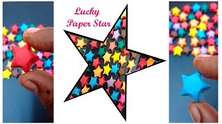 Lucky Paper Stars/Paper Crafts/Paper Star Making video/Arvi Best Art