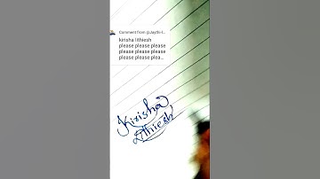 💟KIRISHA LITHIESH ✨ Design writing comment your Name #trending #subscribe #shots
