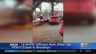 2 NYPD Officers Hurt After Car Crash In Brooklyn