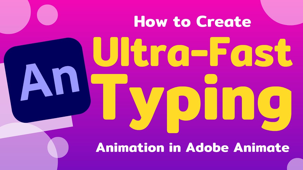 How to Create Ultra-Fast Typing Animation in Adobe Animate - YouTube