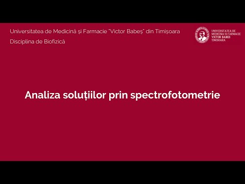 Video: Diferența Dintre Fotometrie și Spectrofotometrie