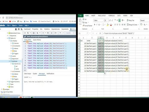 Video: Hoe voeg ek 'n Excel-tabel in SQL in?