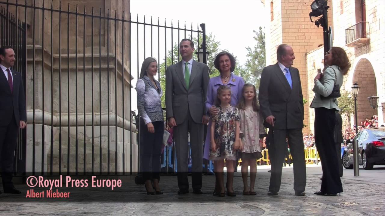 140420 Spanish Royals at Eastermass at Palma