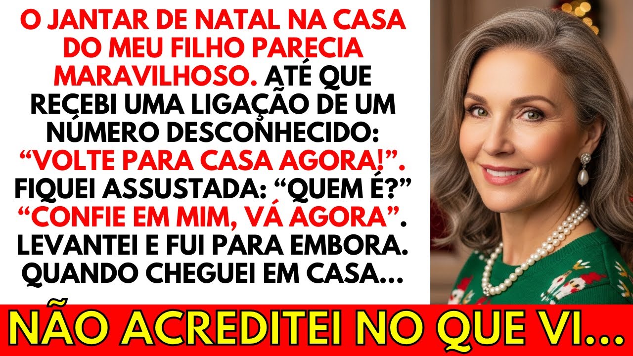 Durante o jantar de Natal, recebi uma ligação anônima dizendo: 