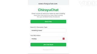 ChirayuChat - Anonymous File Sharing, Discussion Groups and Social Chat screenshot 5