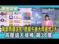 天氣/ 南部雨還沒完! 西部午後大雨連炸3天 高壓這天接棒「飆36度」｜氣象主播 簡雅婷｜早安氣象｜TVBS新聞 20260628  @TVBSNEWS01