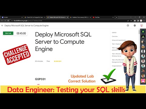 Deploy Microsoft SQL Server to Compute Engine | Solution | Data Engineer: Testing your SQL skills