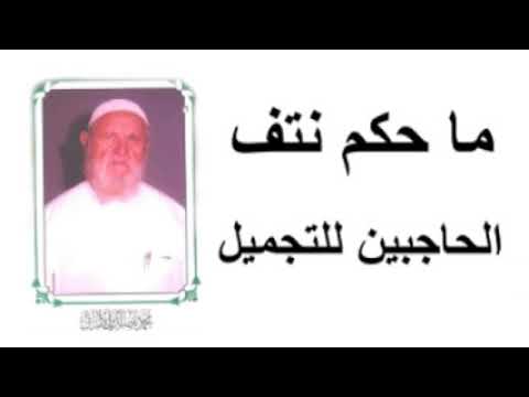 الشيخ الألباني ما حكم نتف الحاجبين للتجميل