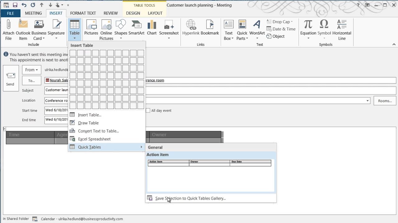 How to create an agenda template in PowerPoint 21 Throughout Outlook Meeting Invite Template