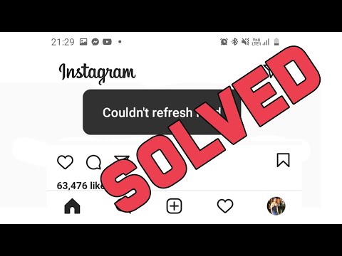 How to solve Instagram couldn&rsquo;t Refresh Feed Error in Android and Ios Mobile Phone