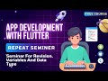 Flutter Course Bangla || Seminar || Dart Variables And Data Type || Dart Programming || TekniumSoft