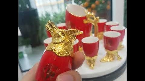 Cận cảnh ly rượu tài lộc hình 12 con giáp - Gọi ngay 0973.448.623