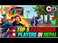 TOP 5 DANGEROUS PLAYERS IN NEPAL 😱 para SAMSUNG,A3,A5,A6,A7,J2,J5,J7,S5,S7,S9,A10,A20,A30,A50