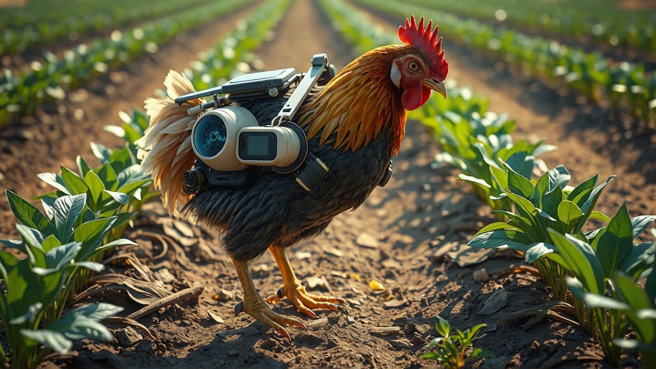 In 2100: How Chickens Will Feed Entire Villages During Food Shortages | AI Future Animals