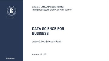 Lecture 3. Data Science in Retail. Regression