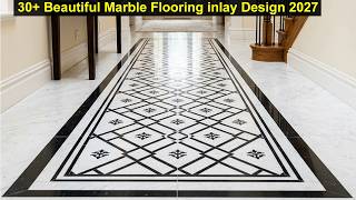 Luxury Marble Inlay Flooring Designs 2026 | Modern Italian Marble Floor Ideas ✨🏛️