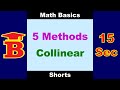 5 Methods of Collinear Points