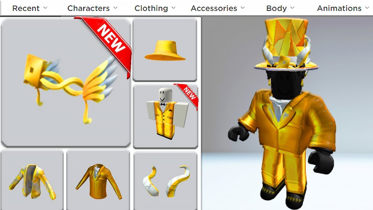 HOW TO GET THESE 7 NEW FREE GOLDEN ITEMS IN ROBLOX ! 🤑 (PANTS INCLUDED) 