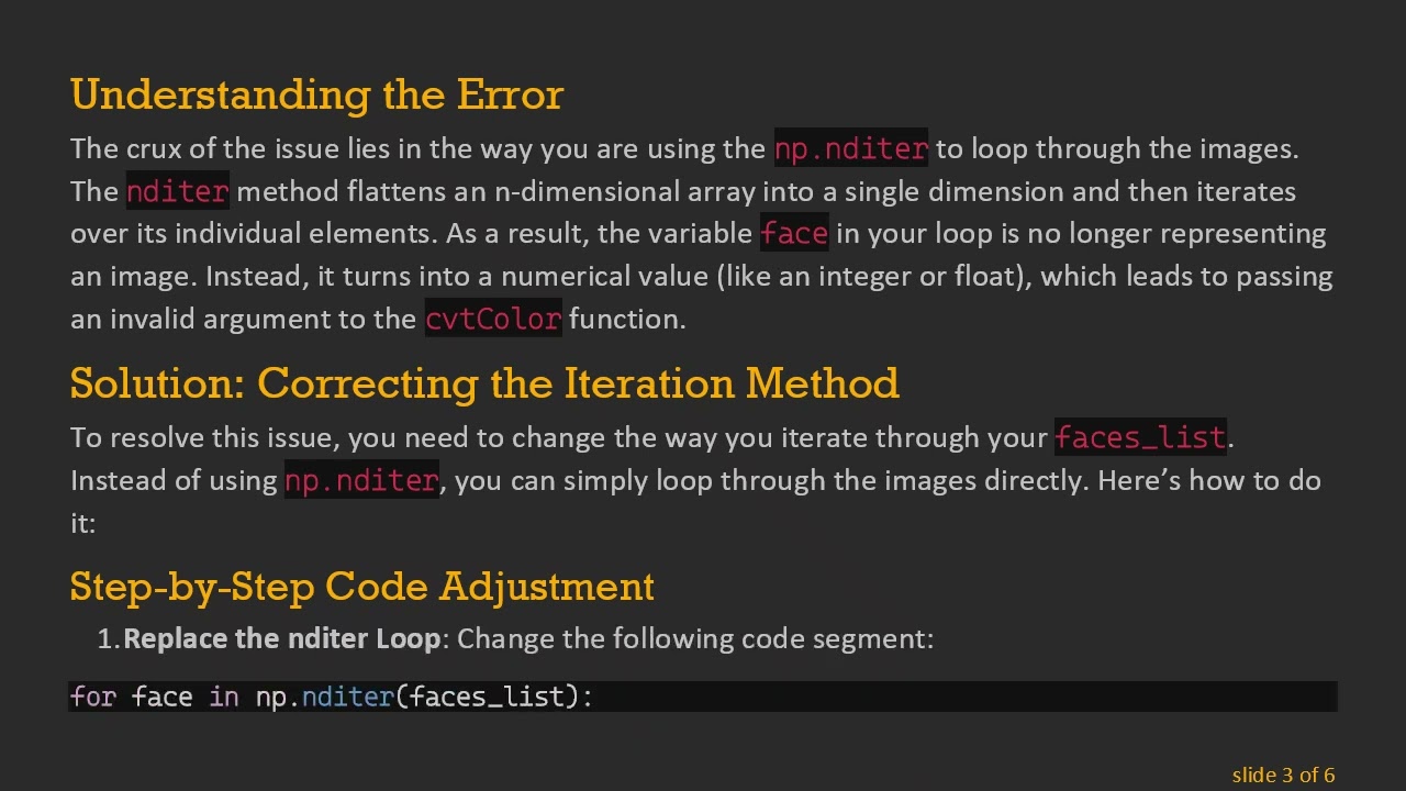 Troubleshooting OpenCV Face Recognition Grayscale Conversion Errors in Python