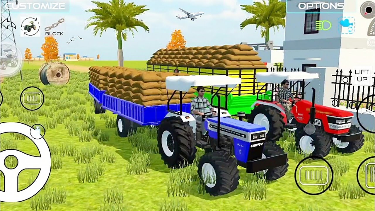 Heavy Load Tractor And truck Driving simulator gaming video #usa 