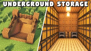 Minecraft Underground Storage Room Tutorial