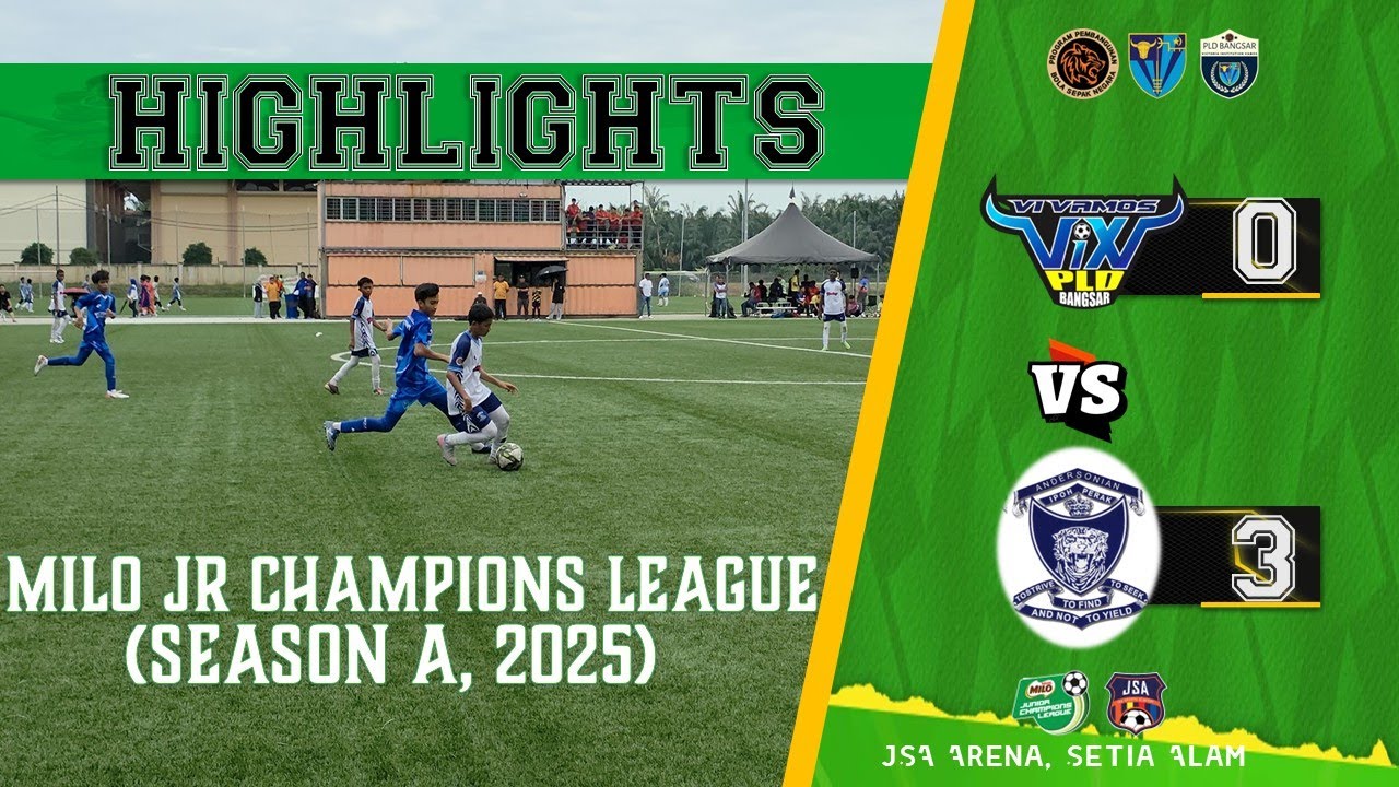 Highlights U14: MJCL Season A 2025, VIXI (0) VS (3) PLD Anderson, JSA Arena
