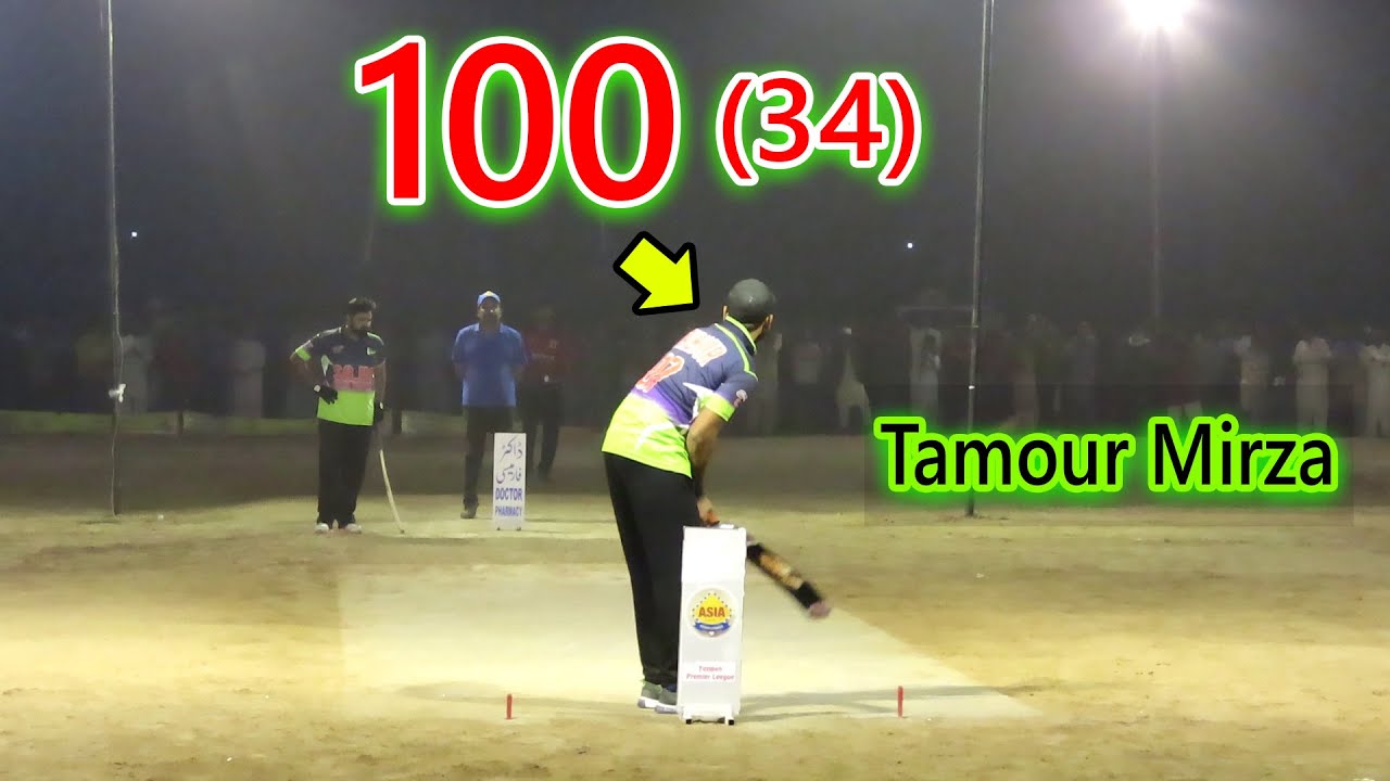 Need 100 Runs in 34 Balls Tamour Mirza Zebi Butt Best Batting in Tape ...