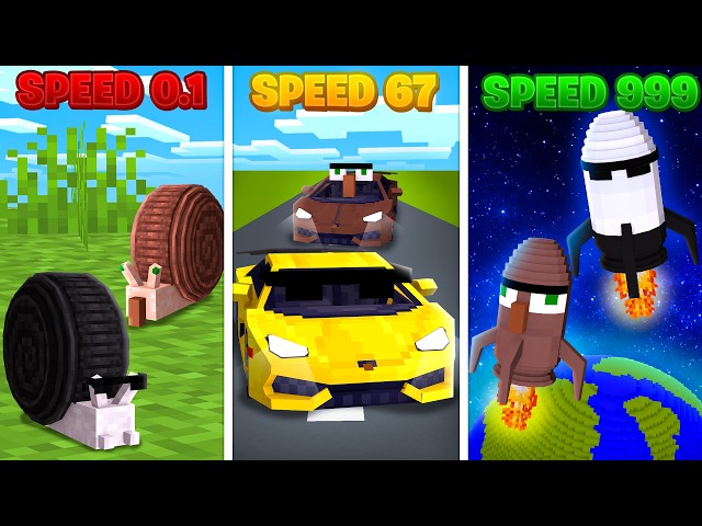 Evolving from Slowest to Fastest Entity In Minecraft!