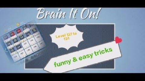 BRAIN IT ON LEVEL 127 TO 131TUTORIAL😃 | Easy and funny tricks😱 #technogamerz @TechnoGamerzOfficial